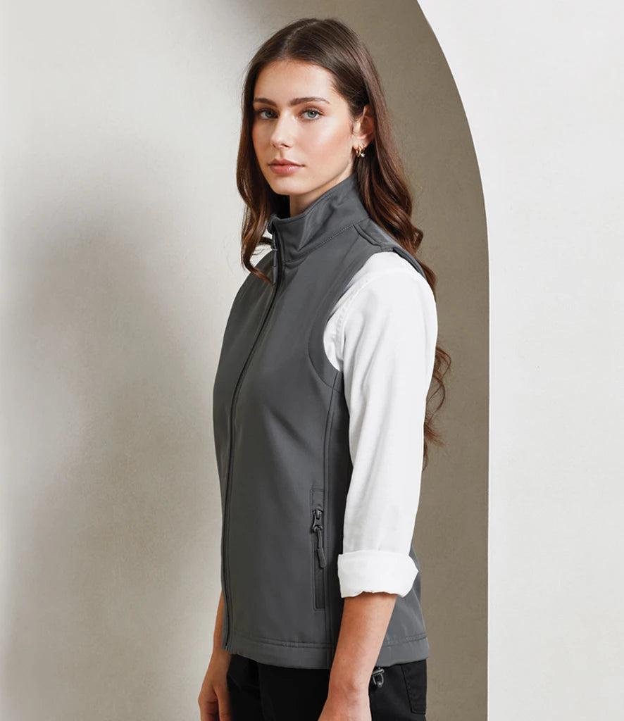 Premier Ladies Windchecker® Recycled Printable Soft Shell Gilet