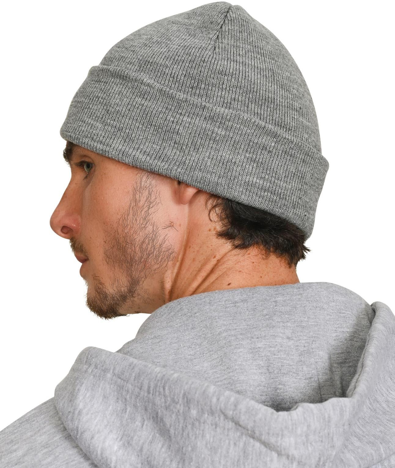 Cap Knitted Ski Turn Up Adult