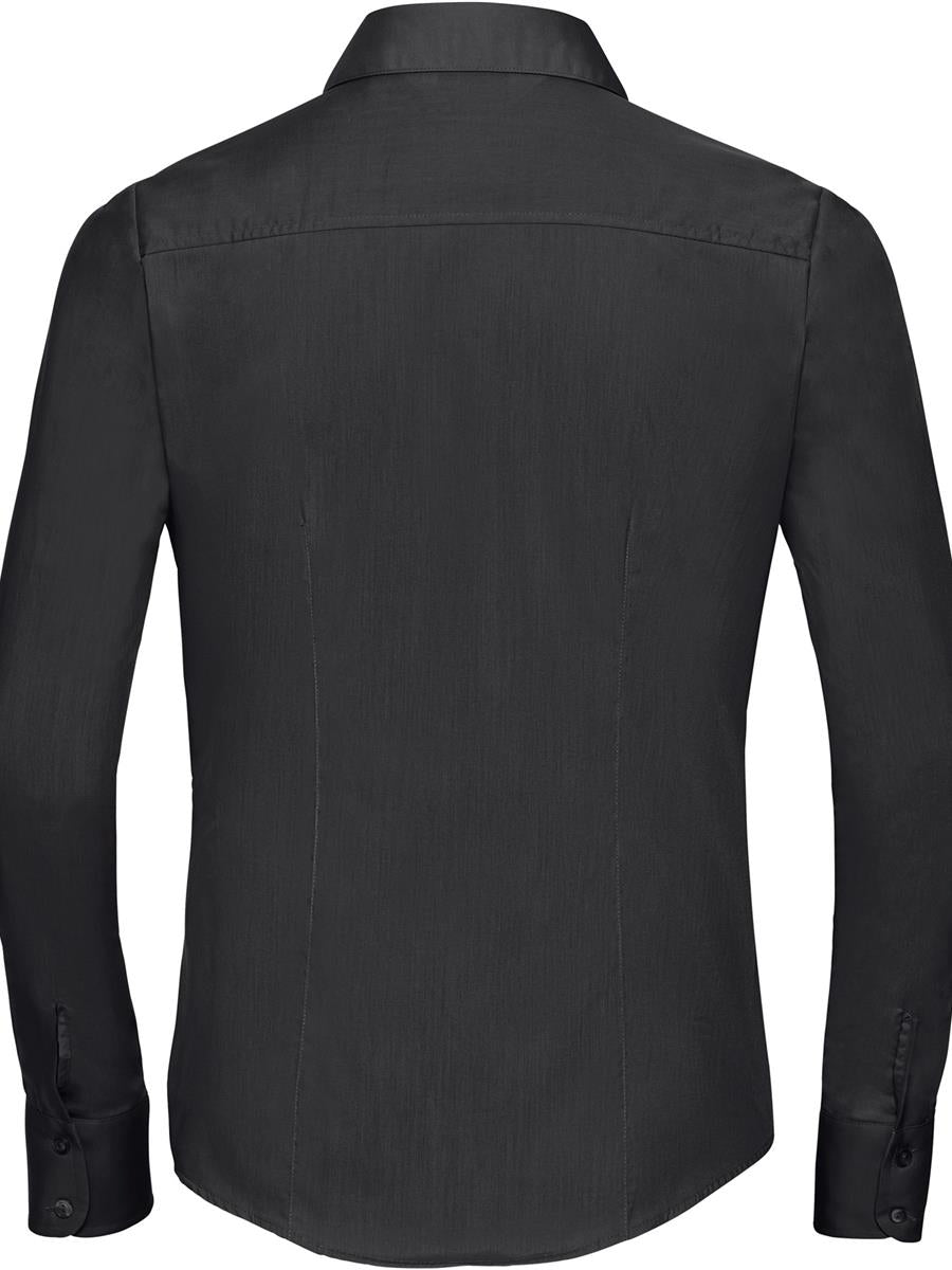 Polycotton Poplin 110 Fitted L/S Shirt Ladies