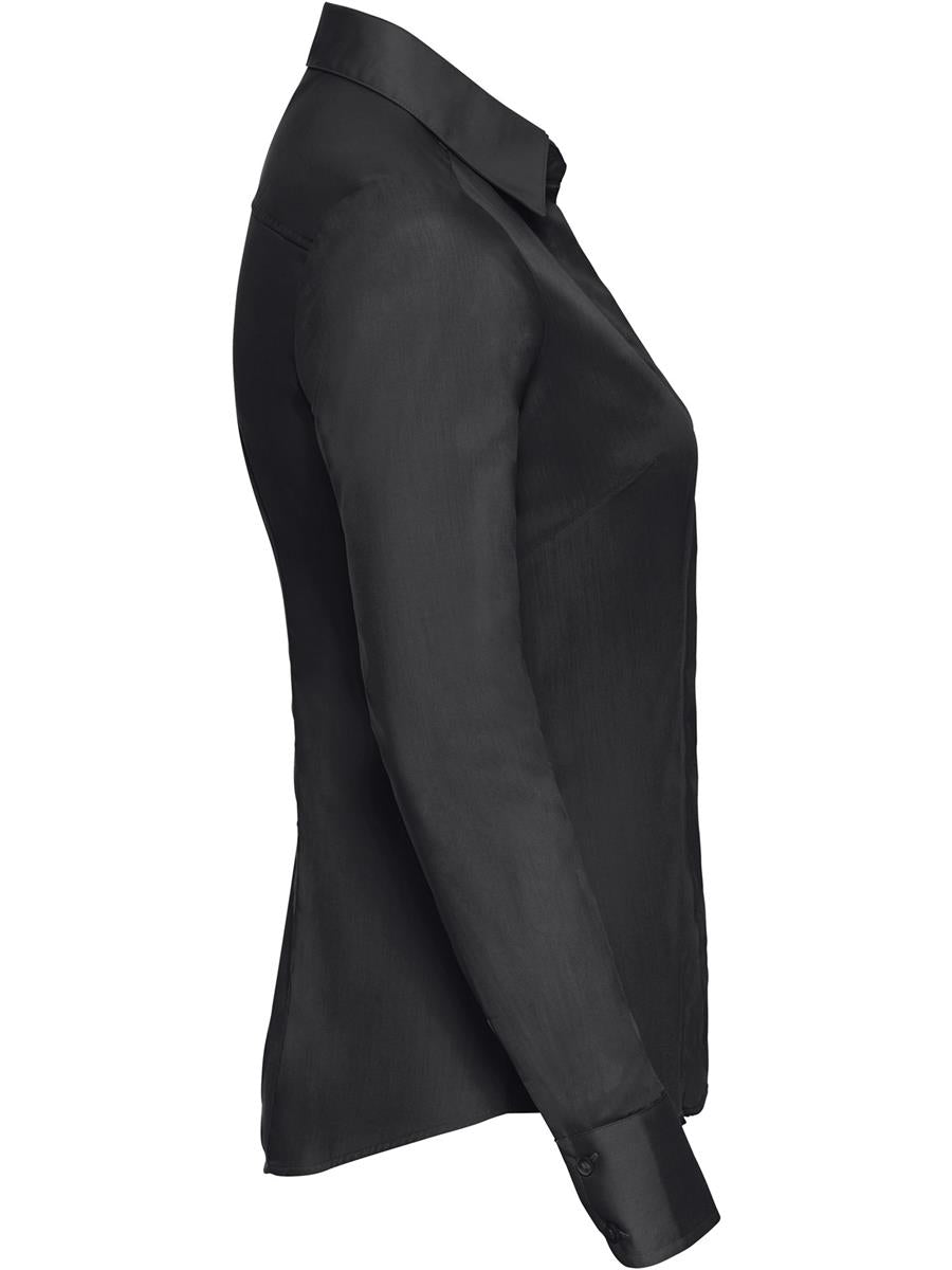 Polycotton Poplin 110 Fitted L/S Shirt Ladies
