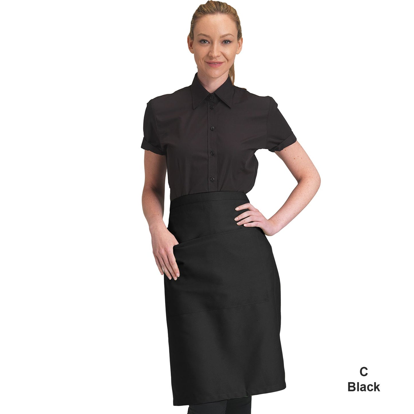 Recycled Waist Apron With Pocket