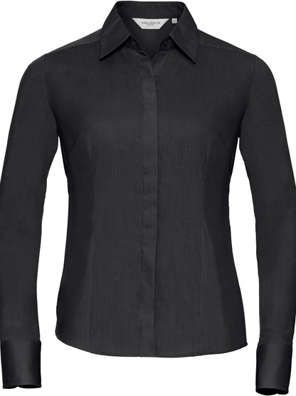 Polycotton Poplin 110 Fitted L/S Shirt Ladies