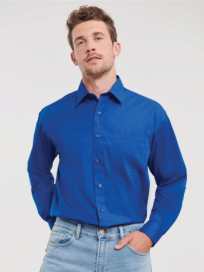 Polycotton Poplin Shirt 110 Classic Fit L/S Shirt Adult