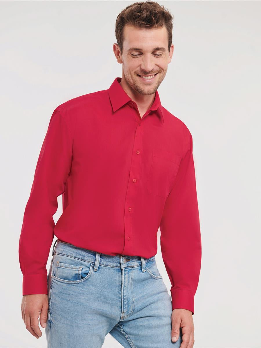 Polycotton Poplin Shirt 110 Classic Fit L/S Shirt Adult