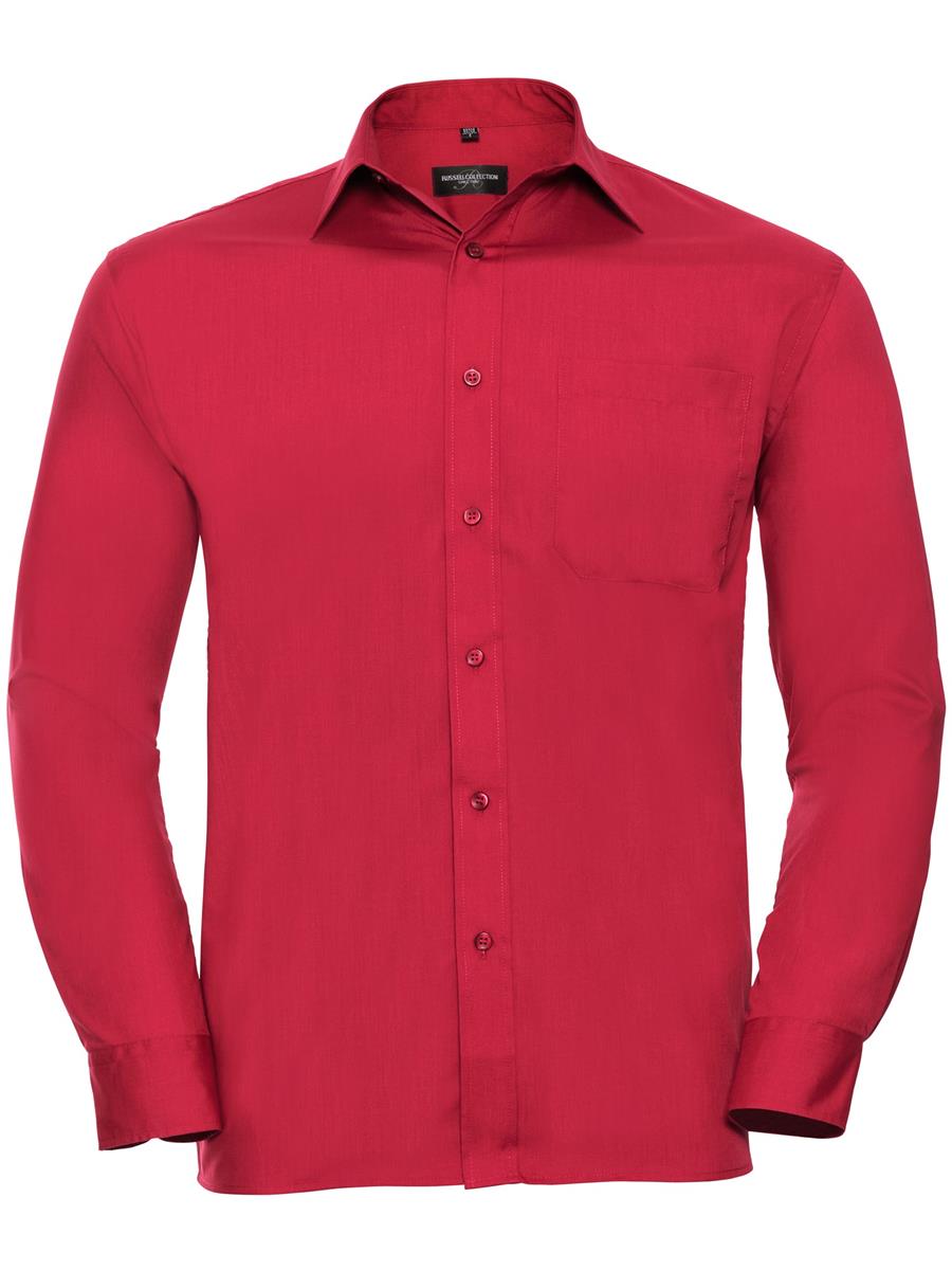 Polycotton Poplin Shirt 110 Classic Fit L/S Shirt Adult