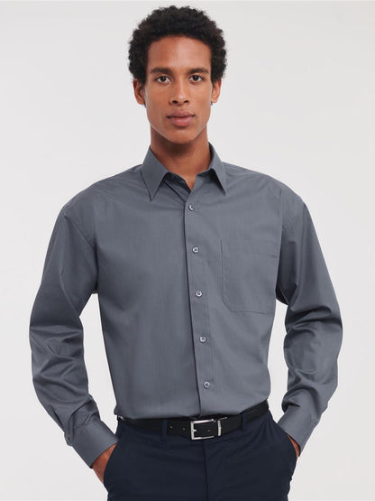 Polycotton Poplin Shirt 110 Classic Fit L/S Shirt Adult