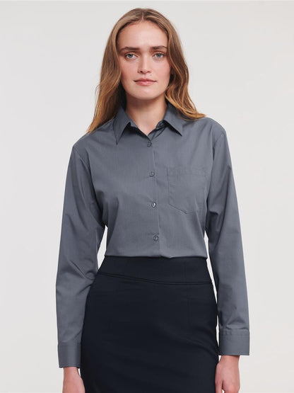 Polycotton Poplin 110 Classic Fit L/S Shirt Ladies