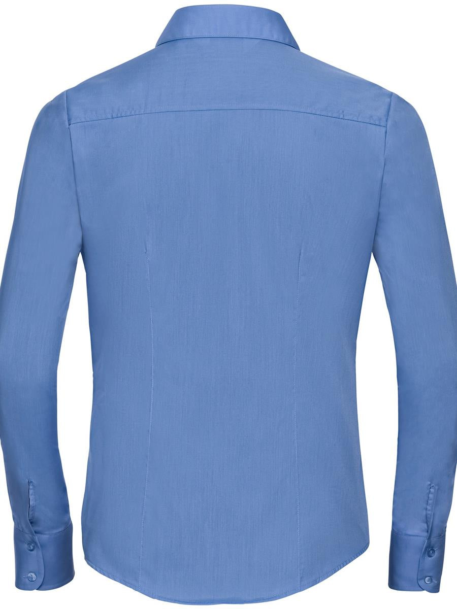Polycotton Poplin 110 Fitted L/S Shirt Ladies