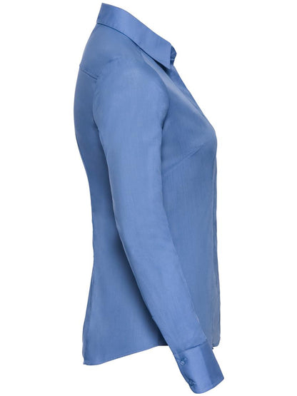 Polycotton Poplin 110 Fitted L/S Shirt Ladies
