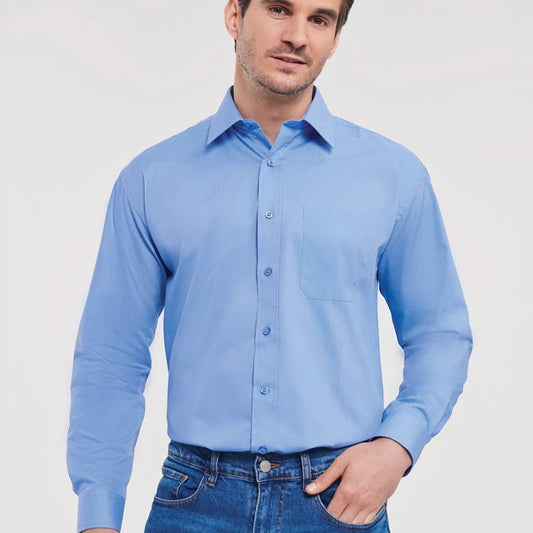 Polycotton Poplin Shirt 110 Classic Fit L/S Shirt Adult