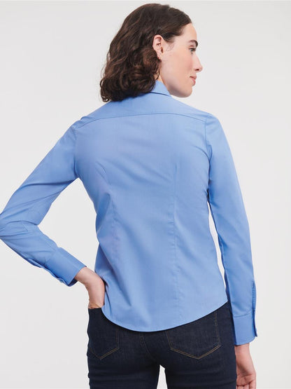 Polycotton Poplin 110 Fitted L/S Shirt Ladies