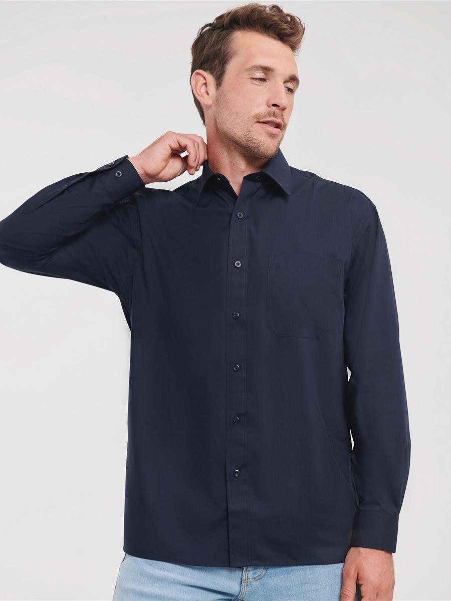 Polycotton Poplin Shirt 110 Classic Fit L/S Shirt Adult
