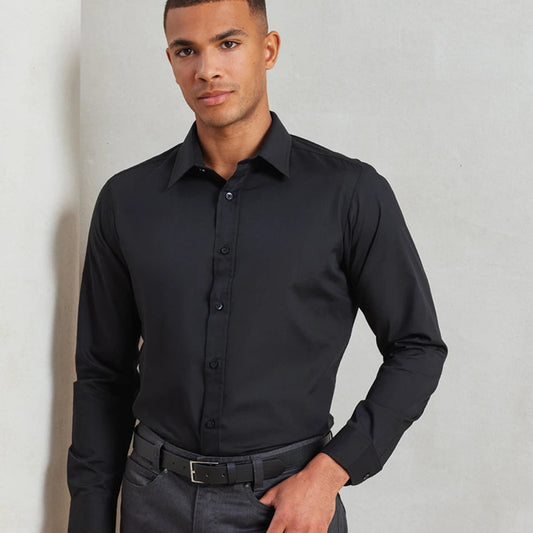 Premier Long Sleeve Fitted Poplin Shirt