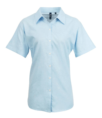Premier Ladies Signature Short Sleeve Oxford Shirt