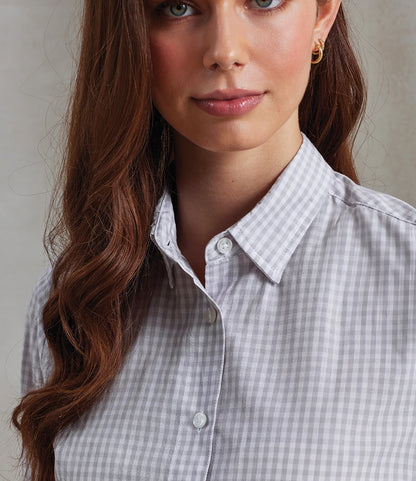 Premier Ladies Maxton Check Long Sleeve Shirt