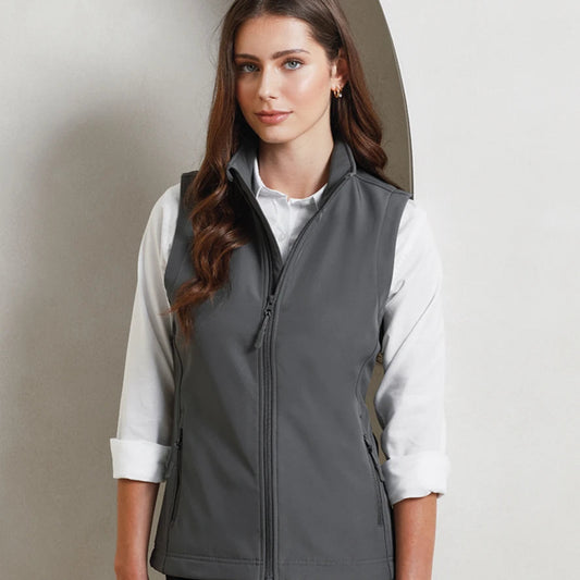 Premier Ladies Windchecker® Recycled Printable Soft Shell Gilet
