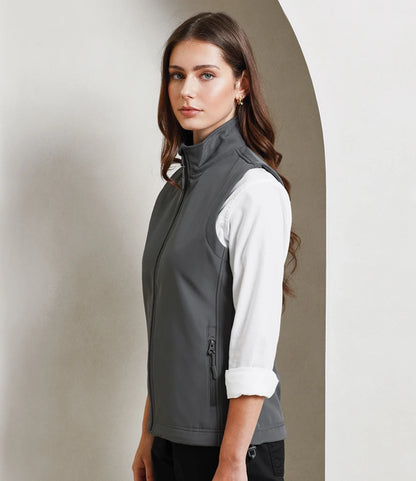 Premier Ladies Windchecker® Recycled Printable Soft Shell Gilet