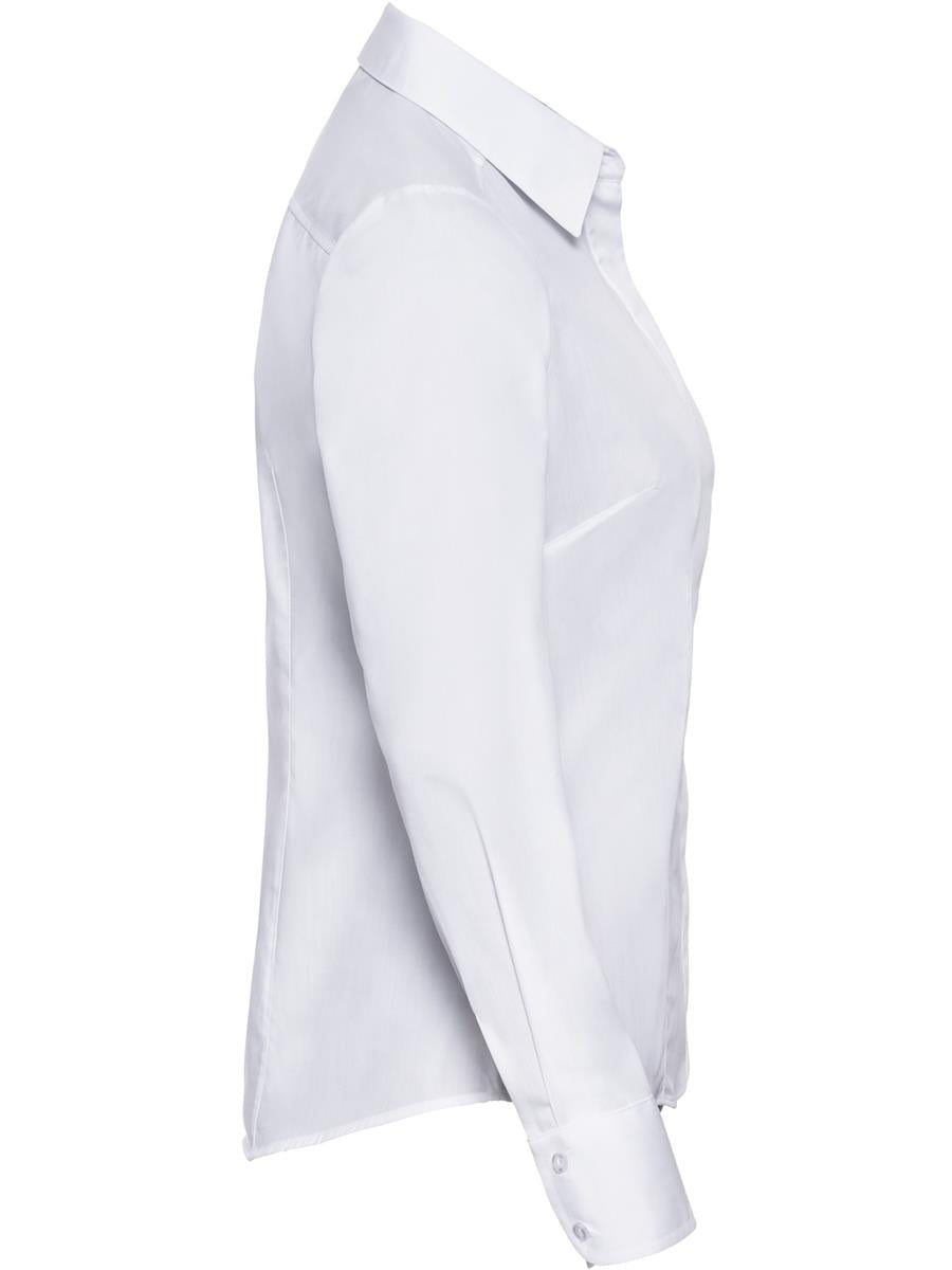 Polycotton Poplin 110 Fitted L/S Shirt Ladies