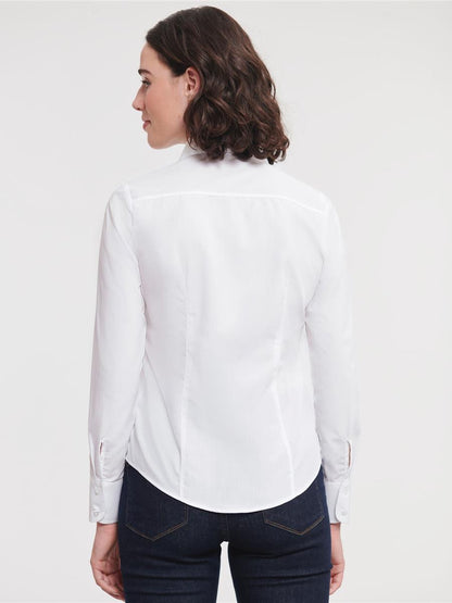 Polycotton Poplin 110 Fitted L/S Shirt Ladies