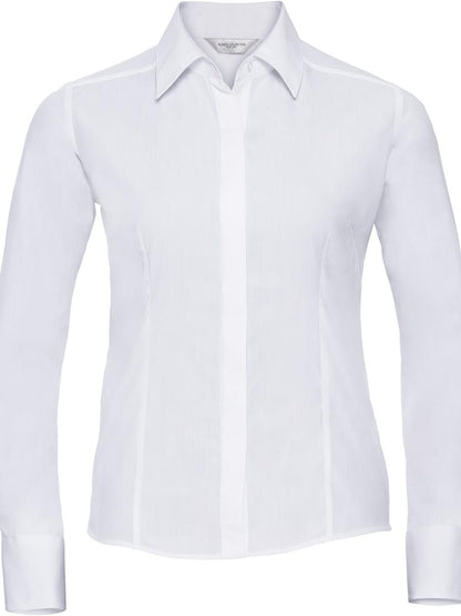 Polycotton Poplin 110 Fitted L/S Shirt Ladies
